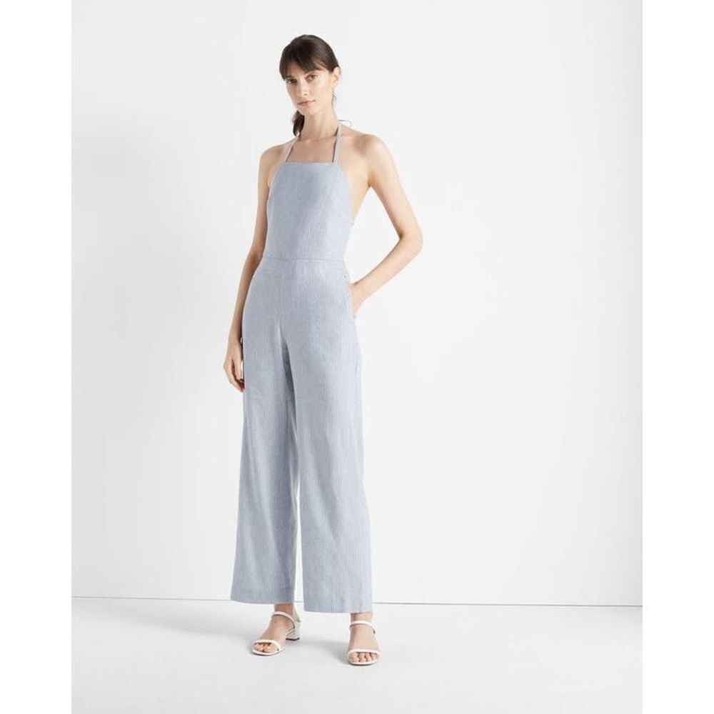 Club Monaco Light Blue Halter Jumpsuit